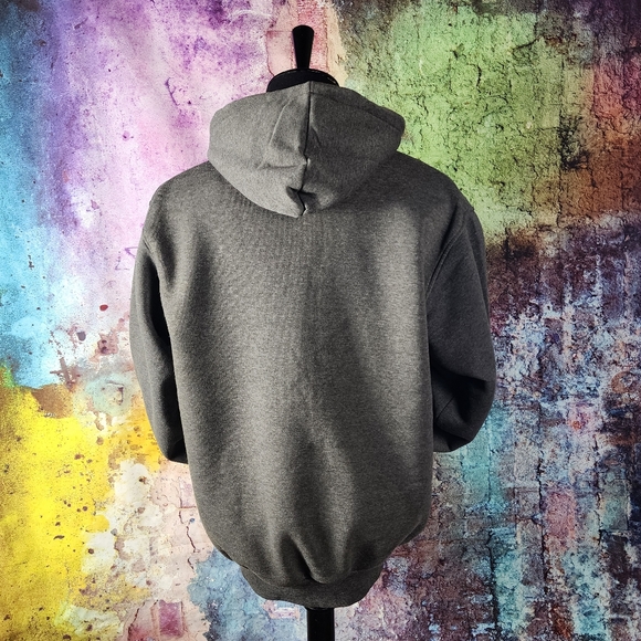 XXL Casual Grey Full Zip Lightweight Hoodie - Picture 4 of 10